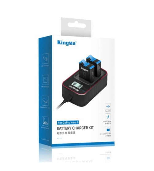 Kingma Battery Charger Kit for Gopro Hero 9 Black